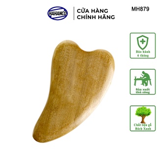 Combo 2 Trái Tim Mát Xa Cạo Gió Bằng Gỗ Thơm HAHANCO Làm Mịn Da - MH879