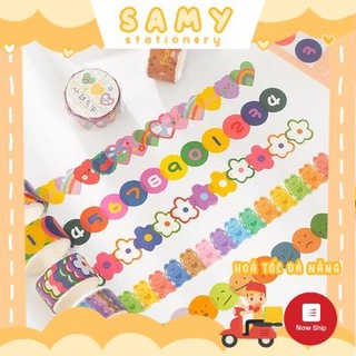Washi Mini Chứa 100 Miếng Sticker Siêu Xinh Trang Trí sổ tay bullet journal planner