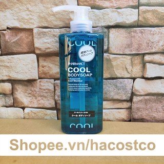 Sữa tắm cho nam Pharmaact Cool Body Soap 600ml (Hương bạc hà) của Nhật Bản