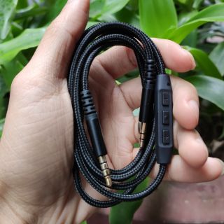 Dây dẫn 2 đầu 3.5mm có mic - Dây dù bền bỉ