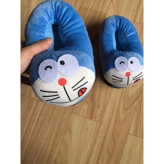 Dép bông ôm chân đi trong nhà hình Doremon Đôrêmon