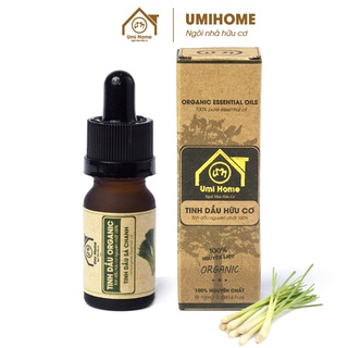 Tinh dầu thơm phòng Sả Chanh hữu cơ UMIHOME nguyên chất 10ml