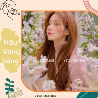 Thuốc nhuộm tóc màu Nâu Vàng Sáng + kèm oxi