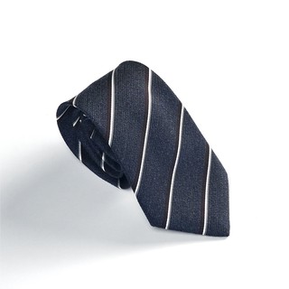 Cà vạt nam xanh sọc ghi 8cm The Dimple Accessories ST27