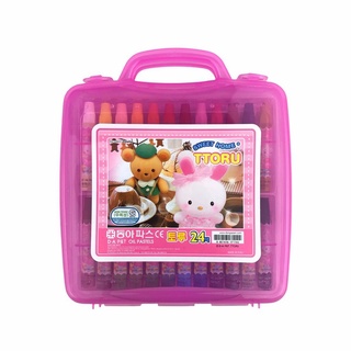 Bút Sáp Dầu D.A Gstar Ttoru 24 màu Đựng Trong Hộp Nhựa