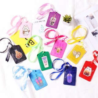 Bao đựng thẻ trà sữa BTPI26 bao thẻ PU boba tea dễ thương cute hoạt hình kpop idol thần tượng