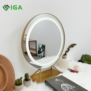 Gương Bàn Trang Điểm IGA Viền Led Mirror T Phong Cách Hàn Quốc - GN20/GN21/GN22/GN23