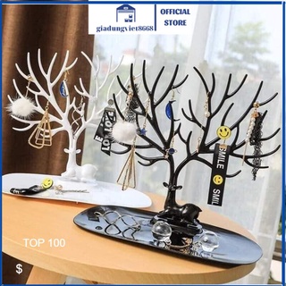 Cây treo đồ trang sức phụ kiện,Giá Treo Đồ Trang Sức Tạo Hình Cây Sừng Hươu Hết Sức Độc Đáo(màu ngẫu nhiên)