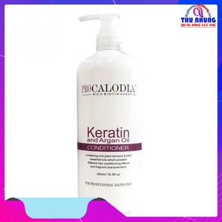 Dầu xả Calodia phục hồi Keratin dành cho tóc khô xơ, hư tổn 500ml