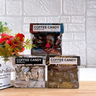Một hộp kẹo cà phê nén / kẹo coffee nén Đài Loan chuẩn xịn hộp 70g có 3 vị không đường/ có đường/ cacao