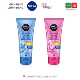 Tinh chất dưỡng sáng da chống nắng Nivea Sun Triple Protect Soothing &amp; Fresh Body Sun Serum SPF50 PA+++ 70 ml