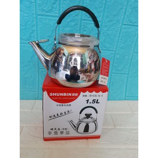 Ấm đun nước inox 1,5l dùng được cho bép từ