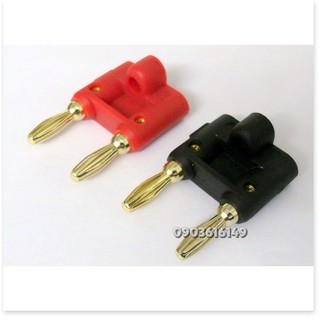 Bộ 2 jack bắp chuối đôi chụp nhựa