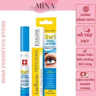 Tinh chất dưỡng mi [Dài ,đẹp,cong 100%-Hàng Auth] Huyết Thanh Dưỡng Mi Eveline 8In1 Total Action 10ml