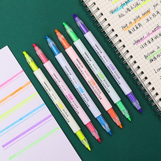 Set 6 Bút đánh dấu 2 đầu Vience - Bút highlight  Vience Dupe. Bút dùng để đánh dấu highlight, ghi chú