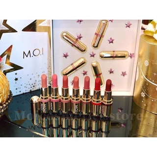 SON THỎI LÌ MINI GOLDEN ,SET 2 SET 5 CÓ HỘP SANG TRỌNG SON VÀNG M.O.I HỒ  NGỌC HÀ , cây nhỏ gọn xinh , chất son lì mềm