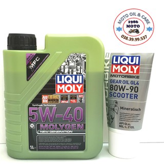 COMBO NHỚT LIQUI MOLYGEN 5W30, 5W40 VÀ NHỚT LÁP LIQUI MOLY 80W90