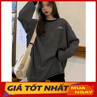 Áo Nỉ Kẻ Phom Rộng Tay Bồng M5511