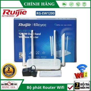 Bộ phát WiFi Ruijie RG-EW1200 Dual-band AC1200 MU-MIMO hỗ trợ Mesh - Hàng chính hãng - bảo hành 2 năm