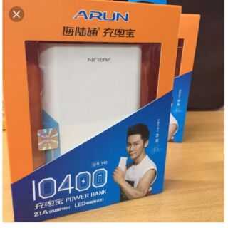 Pin sạc dự phòng 10400mAh chính hãng Arun