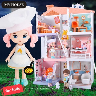 Ngôi nhà Búp bê 3 tầng (4 in 1)