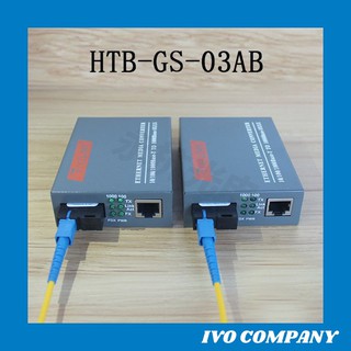 COMBO 1 CẶP AB Thiết Bị Chuyển Đổi Quang Điện 1 Sợi Media Converter 1FO 1Q 1LAN 1Gbps Netlink HTB-GS-03AB