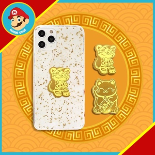 Miếng dán sticker Hổ Phú Quý - Mèo Thần tài mang tài lộc, may mắn cho ốp lưng iphone , đựng trong ví,...
