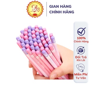 Bút chì HB Deli S928 ngòi cứng tập viết hình lục giác nhiều màu sắc