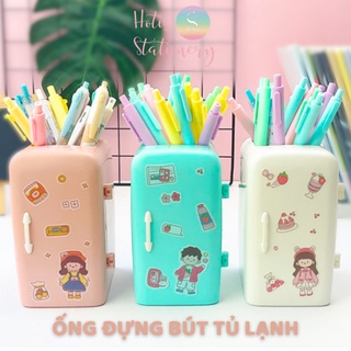 Ống đựng bút tủ lạnh trang trí bàn học thiết kế mới lạ độc đáo Hotis Stationery