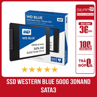 Ổ cứng SSD Western Blue 500GB 3D NAND SATA3 (đọc: 560MB/s /ghi: 530MB/s) - Bảo hành chính hãng 36 tháng