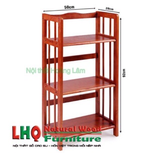 Kệ sách 50 cm, 3 tầng gỗ cao su tự nhiên ( HOẢ TỐC 1 GIỜ)