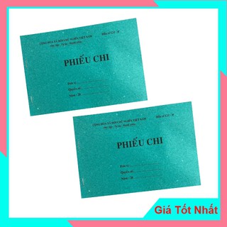 Phiếu Chi 1 Liên A5 Bãi Bằng 60 trang - Chất liệu giấy tốt, độ bám mực cao