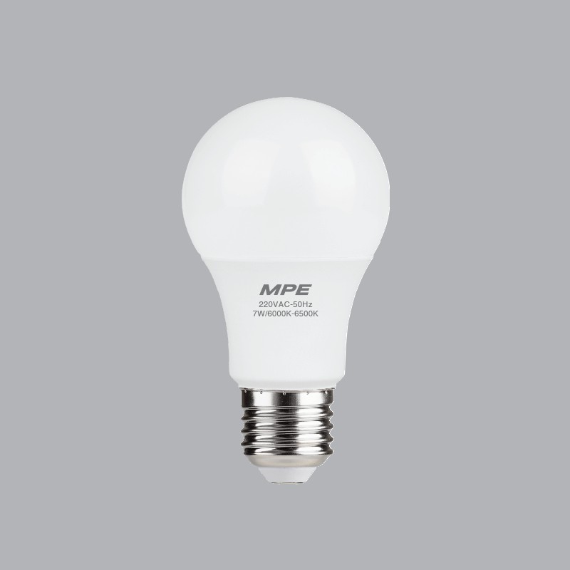 (Chính hãng MPE) Bóng Đèn LED Bulb E27 -Ánh sáng trắng/vàng - 7w, cao cấp ( tiêu chuẩn châu âu)