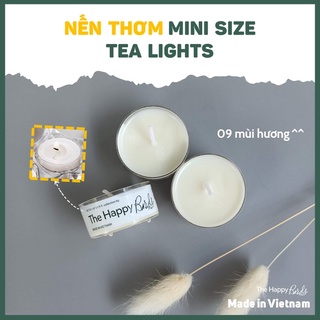 Tealight đủ 09 mùi hương Nến thơm Candle cup mini size hương gỗ hương hoa