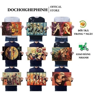Poster Anime Naruto Dán Tường kích thước 51*35cm - Tranh Nhân vật Anime Naruto Dán Tường Siêu Đẹp
