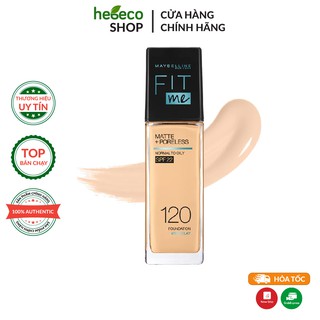 Kem Nền Mịn Nhẹ Kiềm Dầu Chống Nắng Fit Me Maybelline New York Matte SPF 22 30ml - Mỹ Chính Hãng