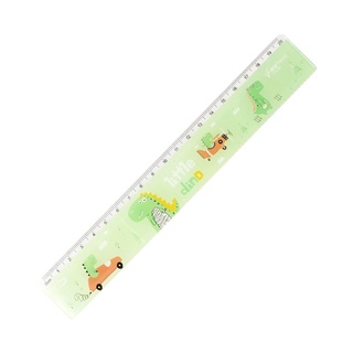 Thước Kẻ Nhựa 20 cm Little Dino - XiaoQingWa TY-2083 - Màu Xanh Lá