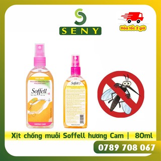 Xịt Đuổi Muỗi, Chống Muỗi Soffell Hương Cam 80ml
