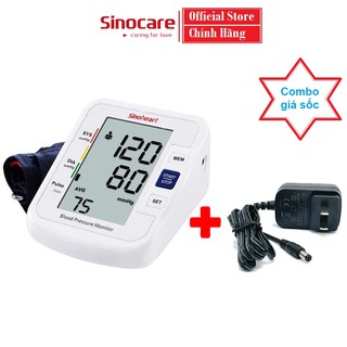 Máy Đo Huyết Áp Sinocare BA801 Chính Hãng Tặng Kèm Adapter