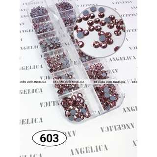 Đá Chân Lưới 14 Khía Light Amethyst ANGELICA 603