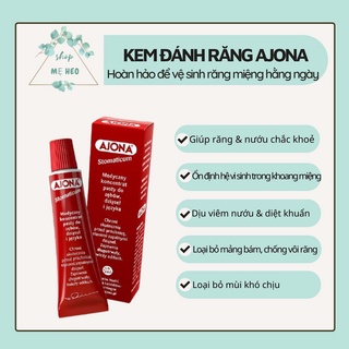 Kem đánh răng Ajona Đức 25ml làm sạch răng miệng, chống hôi miệng, mảng bám hiệu quả