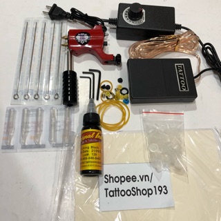 Combo biến áp mini +máy xăm bishop đa chức năng