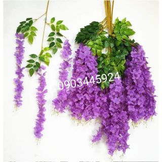 HOA TỬ ĐẰNG DÀY CHIỀU DÀI 1 CÀNH 110cm Có Ảnh thật,Video-Hoa giả