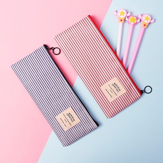 Bóp viết kẻ sọc không thấm nước màu cá tính (02 màu)