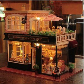 Mô hình nhà gỗ DIY – Paris coffee and Cake shop