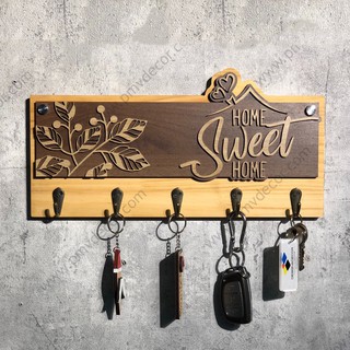 BẢNG TREO CHÌA KHOÁ. Gỗ thông + gỗ phủ min tối màu, size 35*18cm, nội dung dán nổi. BTCK-PMV53