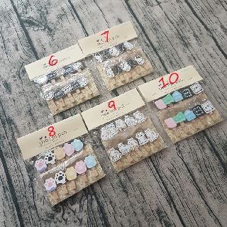 HCM - Bộ kẹp gỗ treo ảnh kèm dây nhiều mẫu hình cute trang trí tranh ảnh lung linh