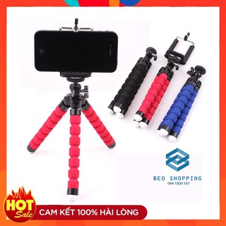 [HCM] Tripod 3 Chân Bạch Tuộc Nhện - Tặng Kèm Đầu Kẹp Điện Thoại - 3 màu