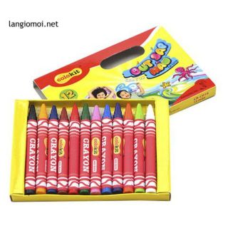[Sale70%] LỐC 10 HỘP BÚT SÁP MÀU 12 CÂY CR-C016