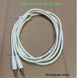 [Mã ELHACE giảm 4% đơn 300K] Dây dẫn âm thanh loại tốt 2 đầu 3.5mm ( trắng).